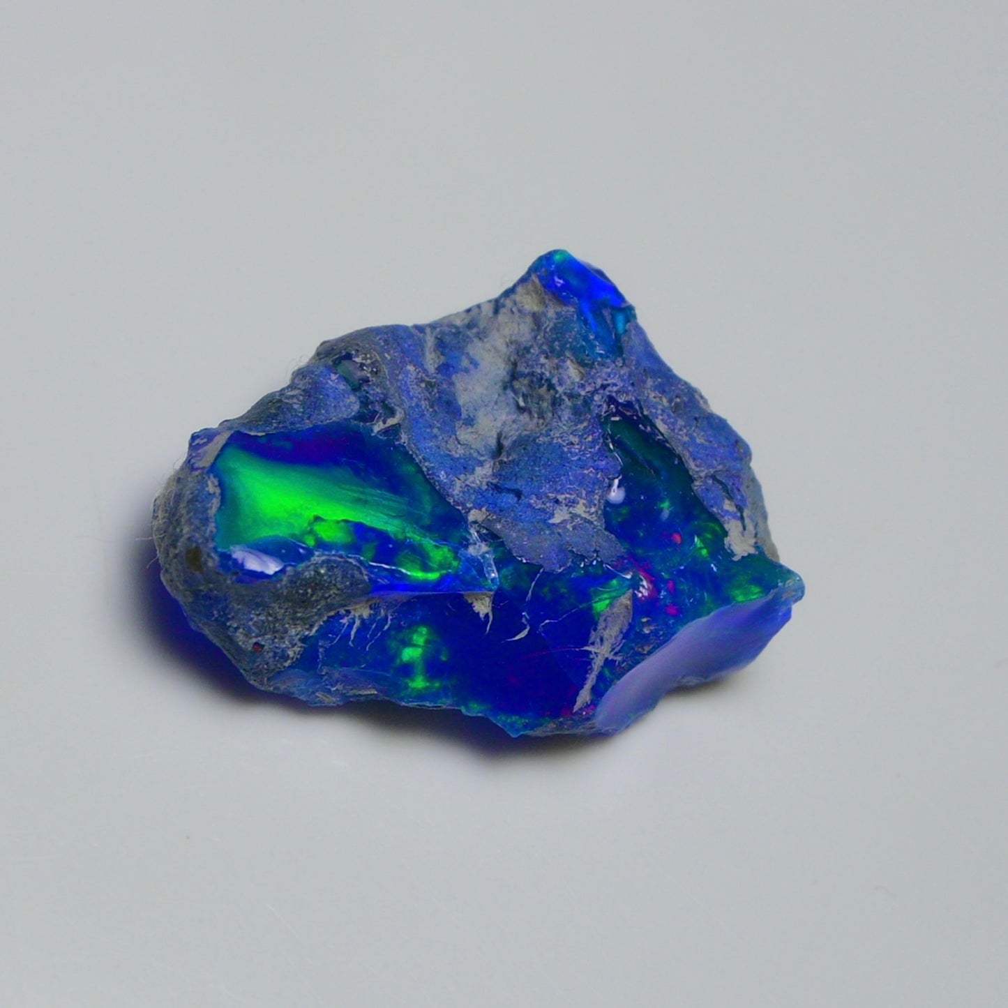 Rare Blue Opal 20.95 Carats | Natural Blue Ethiopian Opal Rough - Ready for Cutting & Jewelry!
