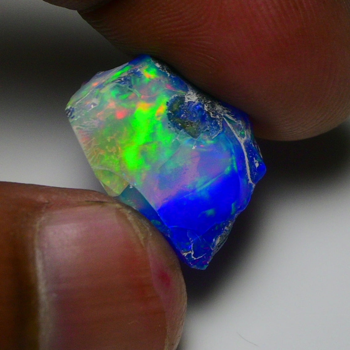 Rare Blue Opal 13.55 Carats | Natural Blue Ethiopian Opal Rough - Ready for Cutting & Jewelry!