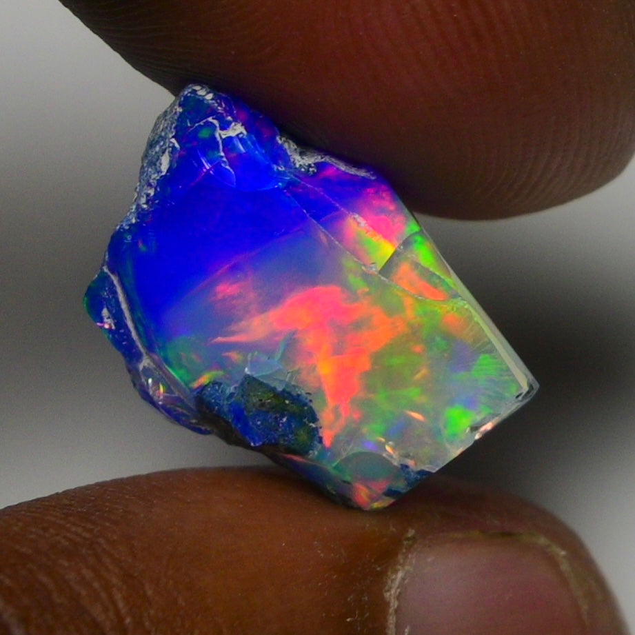 Rare Blue Opal 13.55 Carats | Natural Blue Ethiopian Opal Rough - Ready for Cutting & Jewelry!