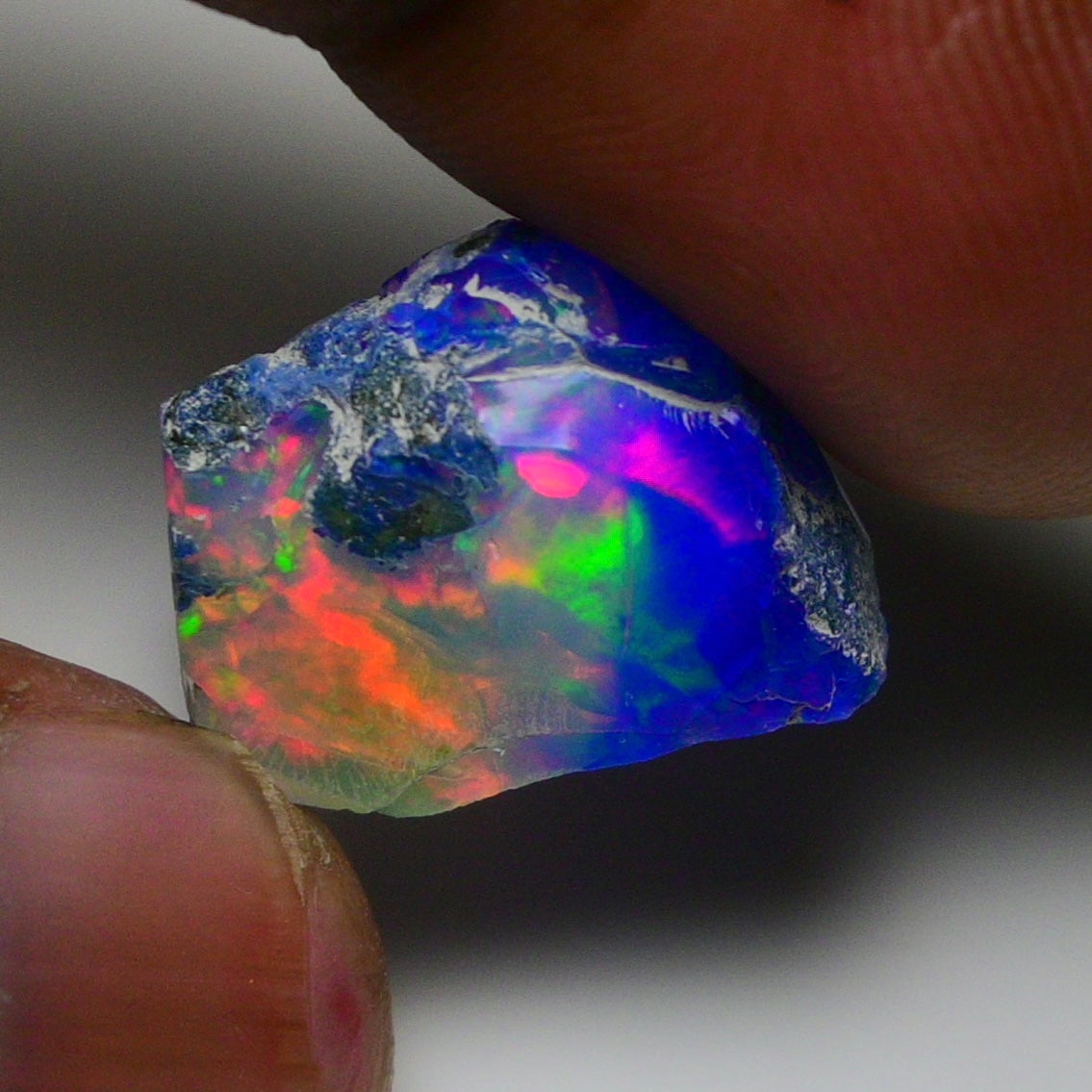 Rare Blue Opal 13.55 Carats | Natural Blue Ethiopian Opal Rough - Ready for Cutting & Jewelry!