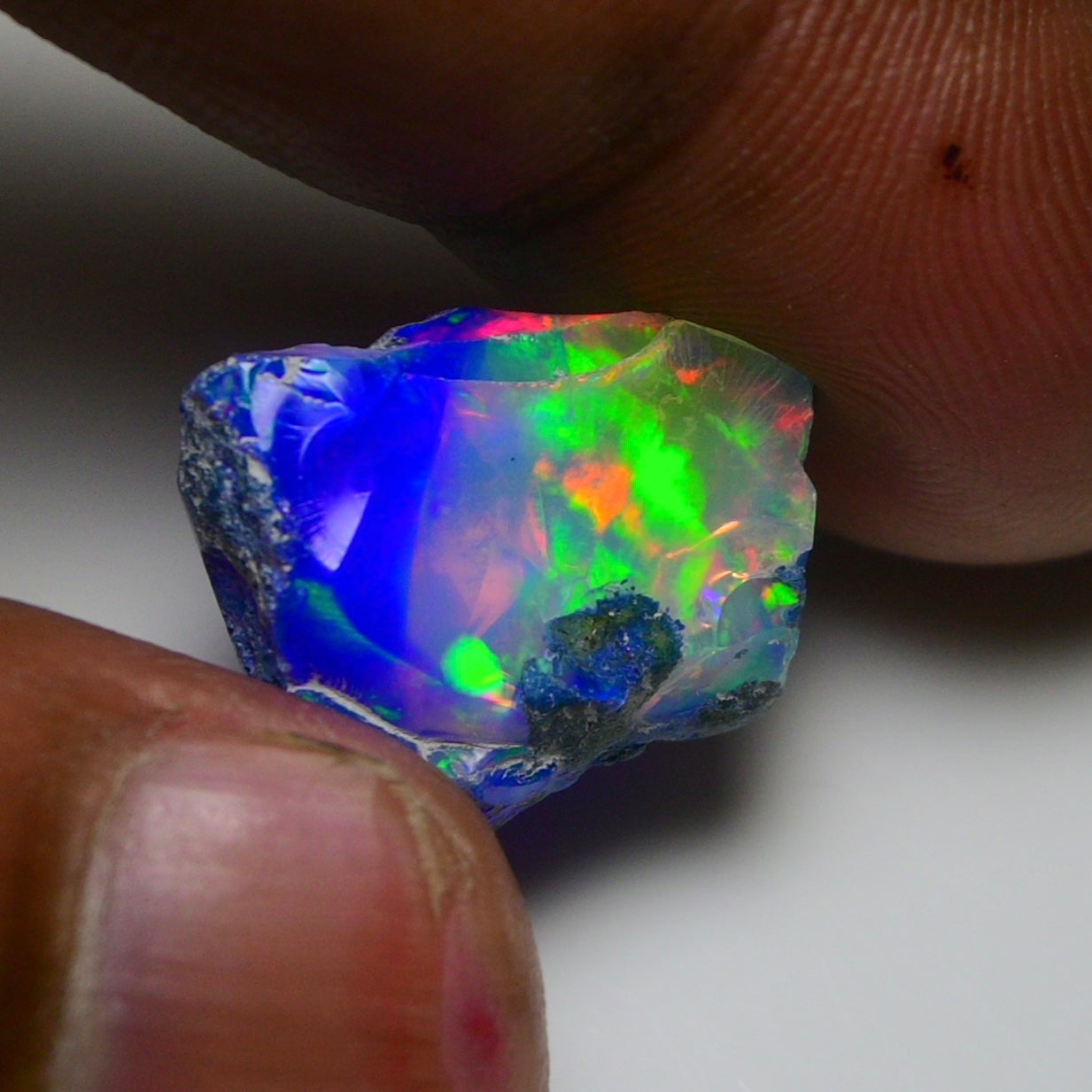 Rare Blue Opal 13.55 Carats | Natural Blue Ethiopian Opal Rough - Ready for Cutting & Jewelry!
