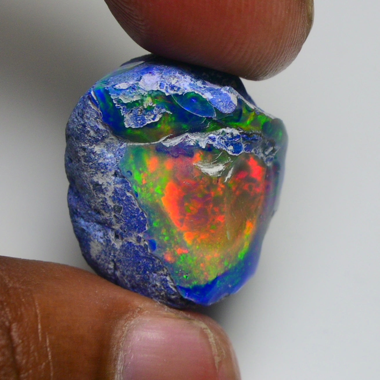 Rare Blue Opal 34.00 Carats | Natural Blue Ethiopian Opal Rough - Ready for Cutting & Jewelry!