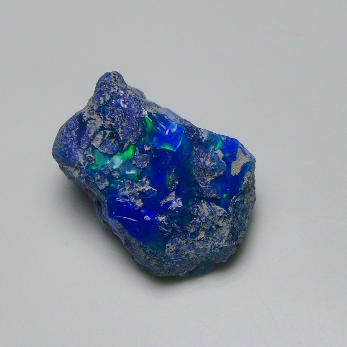 Rare Blue Opal 12.05 Carats | Natural Blue Ethiopian Opal Rough - Ready for Cutting & Jewelry!
