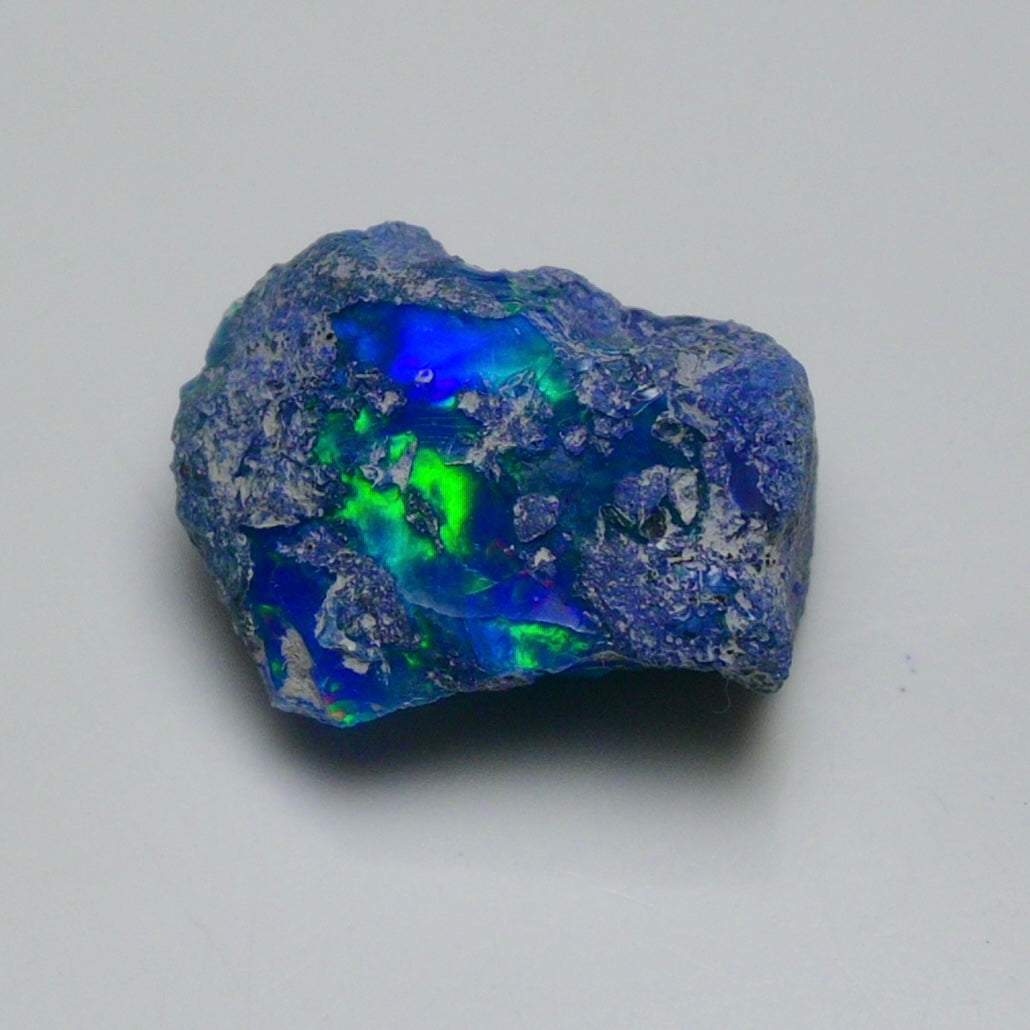 Rare Blue Opal 12.05 Carats | Natural Blue Ethiopian Opal Rough - Ready for Cutting & Jewelry!