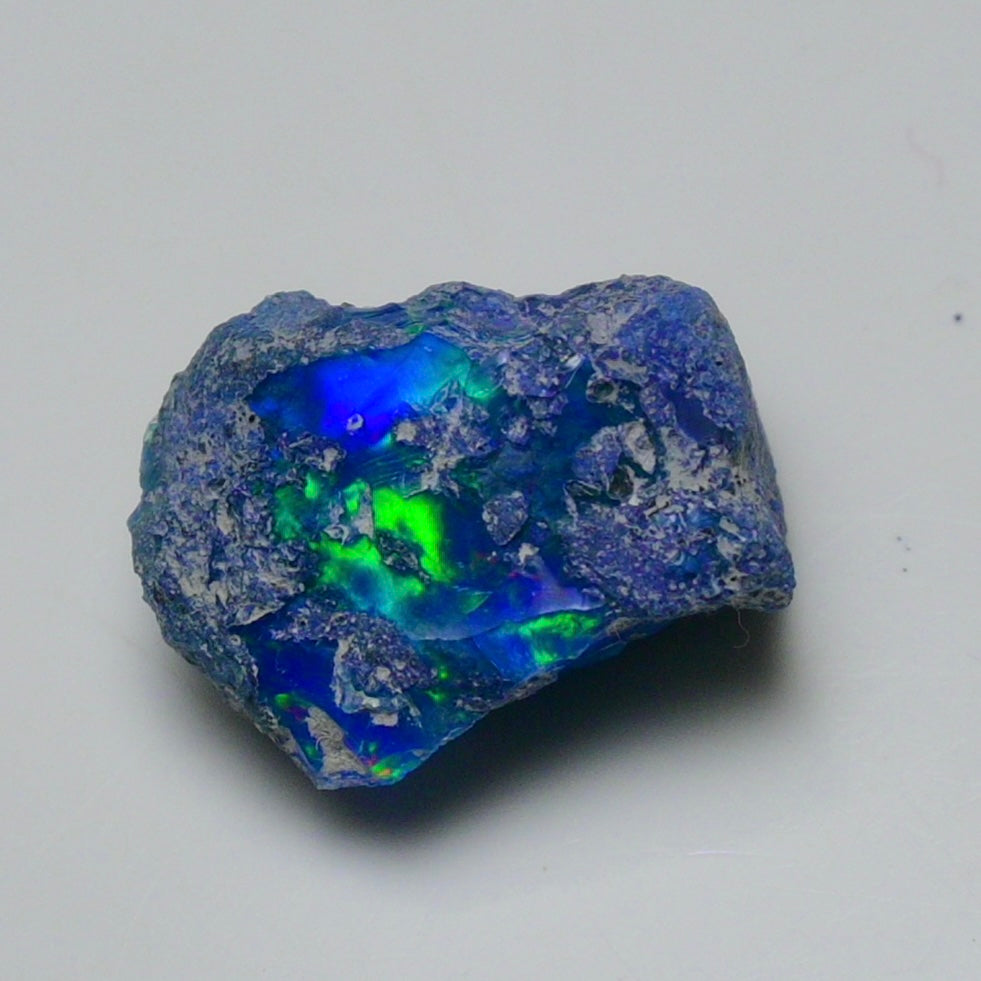 Rare Blue Opal 12.05 Carats | Natural Blue Ethiopian Opal Rough - Ready for Cutting & Jewelry!