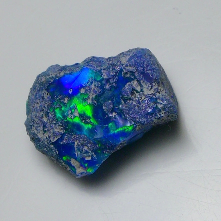 Rare Blue Opal 12.05 Carats | Natural Blue Ethiopian Opal Rough - Ready for Cutting & Jewelry!
