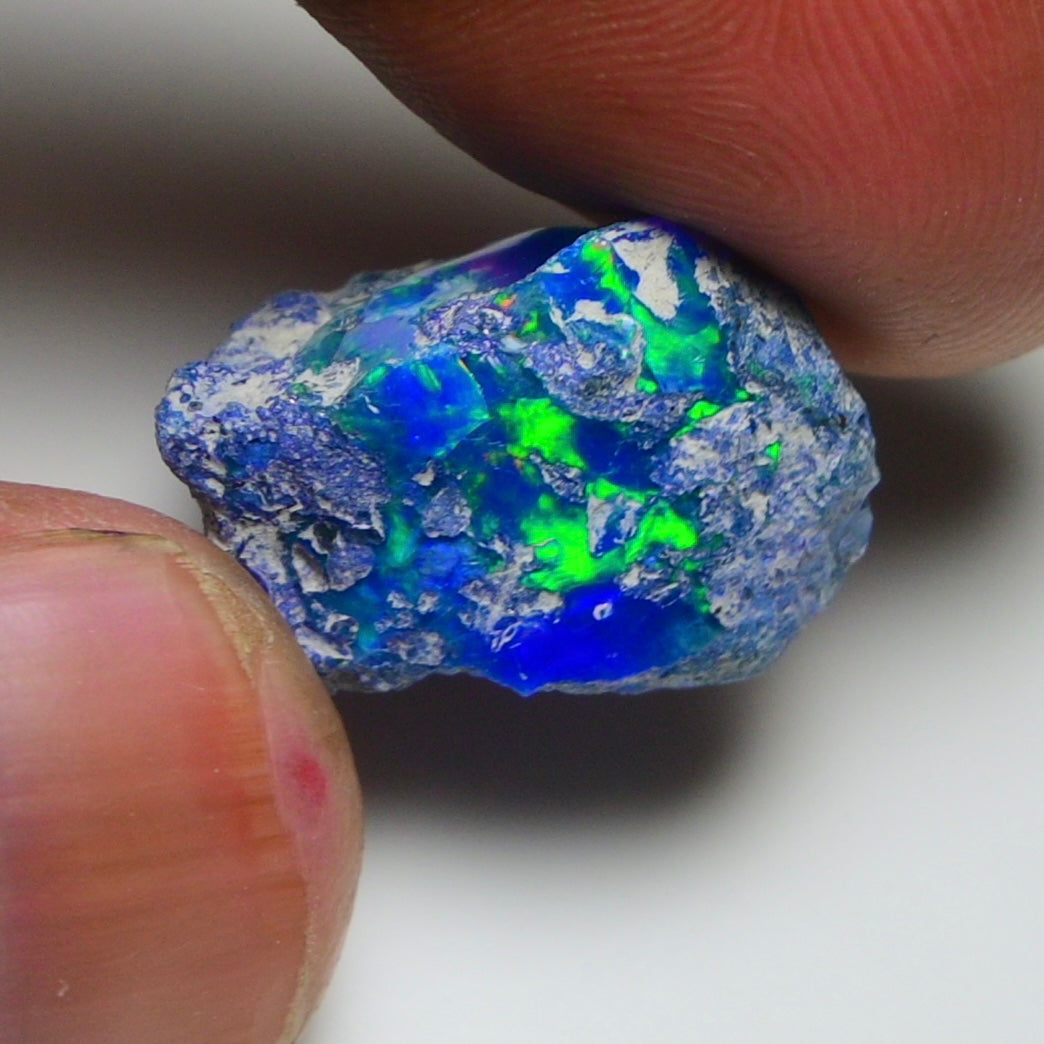 Rare Blue Opal 12.05 Carats | Natural Blue Ethiopian Opal Rough - Ready for Cutting & Jewelry!