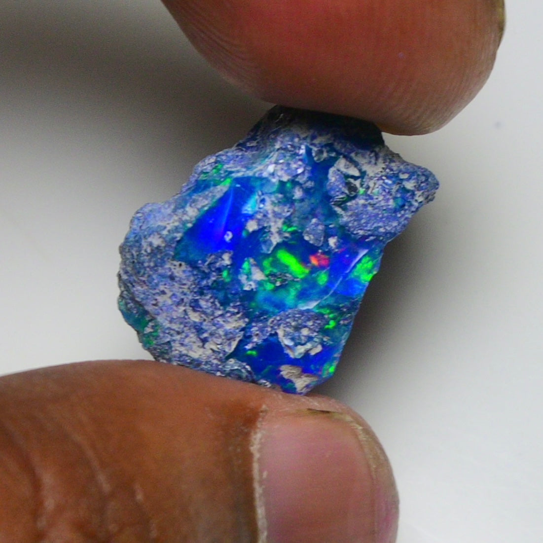 Rare Blue Opal 12.05 Carats | Natural Blue Ethiopian Opal Rough - Ready for Cutting & Jewelry!