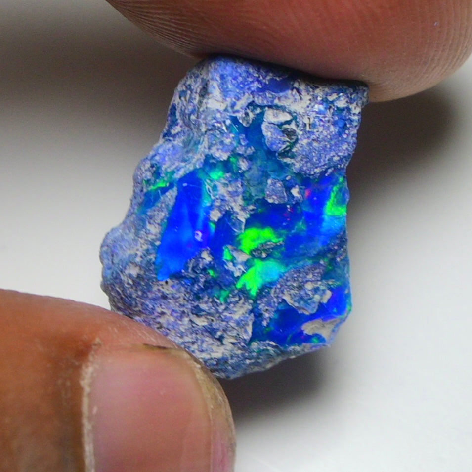 Rare Blue Opal 12.05 Carats | Natural Blue Ethiopian Opal Rough - Ready for Cutting & Jewelry!