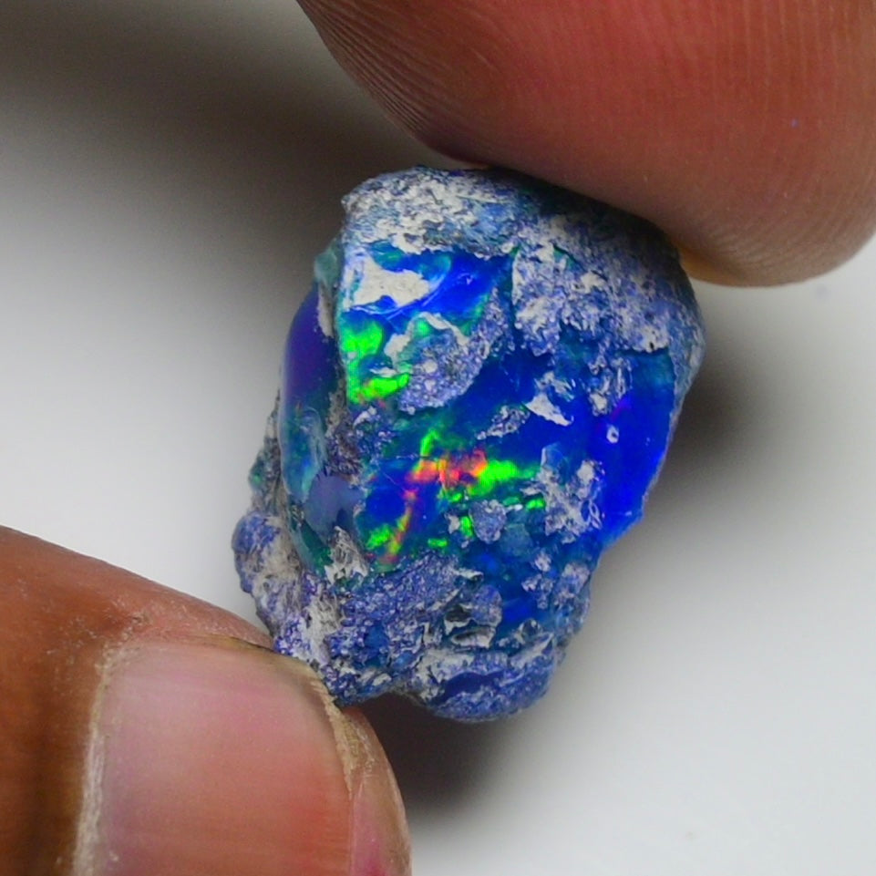 Rare Blue Opal 12.05 Carats | Natural Blue Ethiopian Opal Rough - Ready for Cutting & Jewelry!