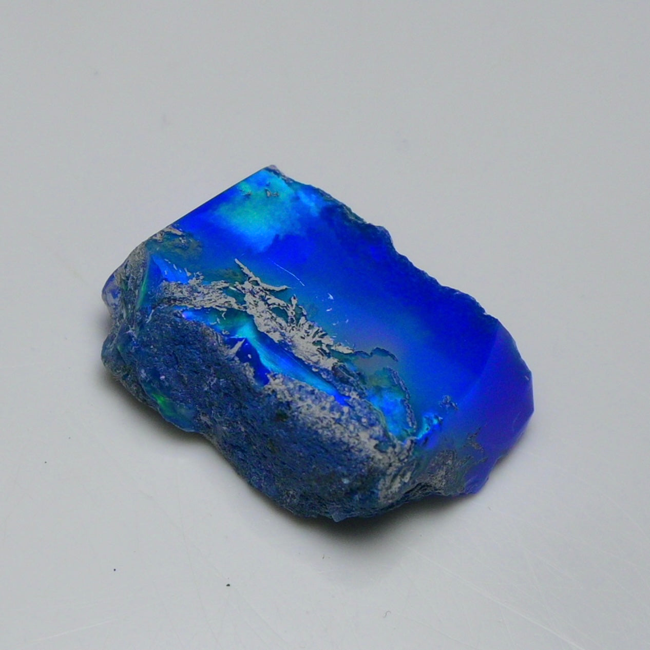 Rare Blue Opal 13.75 Carats | Natural Blue Ethiopian Opal Rough - Ready for Cutting & Jewelry!