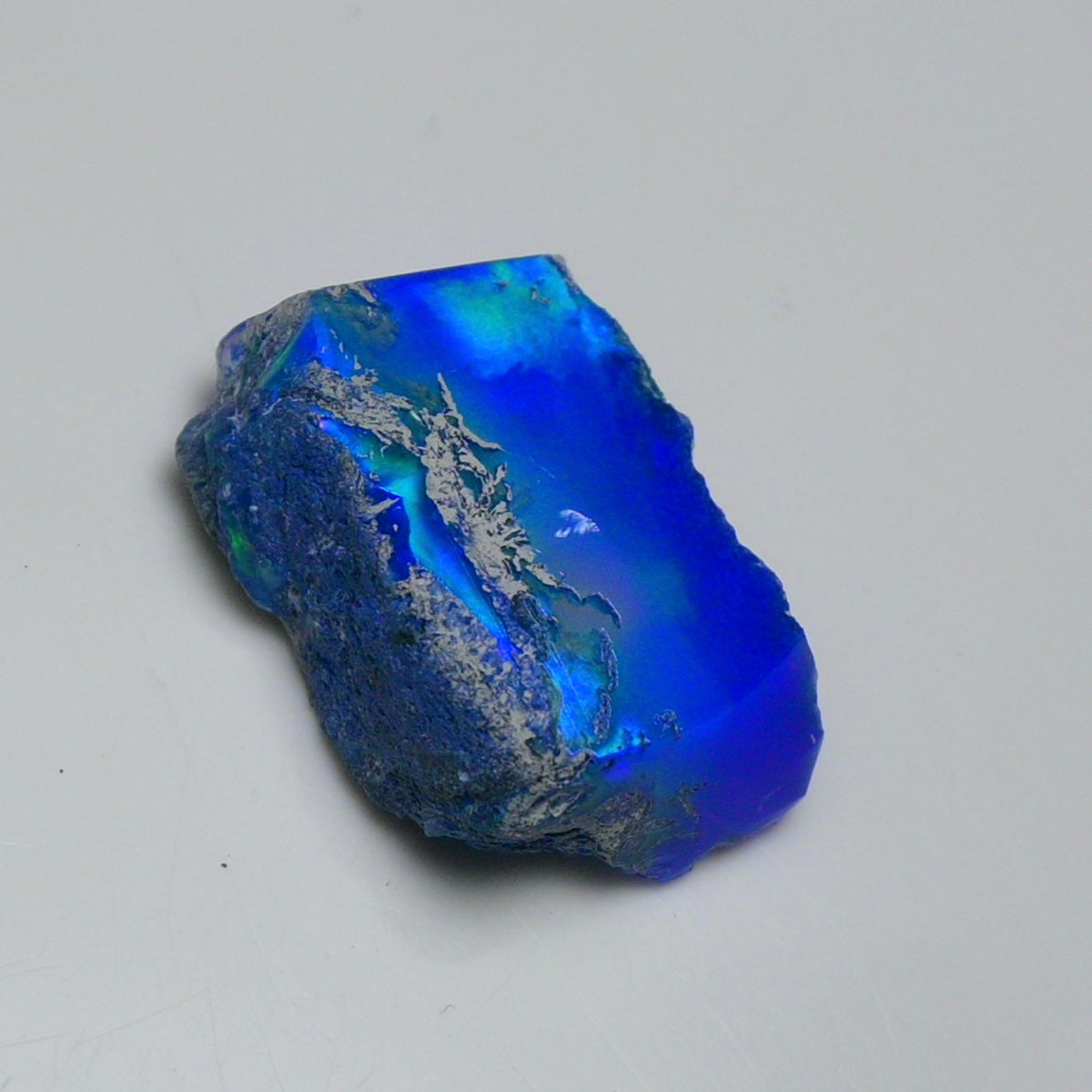 Rare Blue Opal 13.75 Carats | Natural Blue Ethiopian Opal Rough - Ready for Cutting & Jewelry!