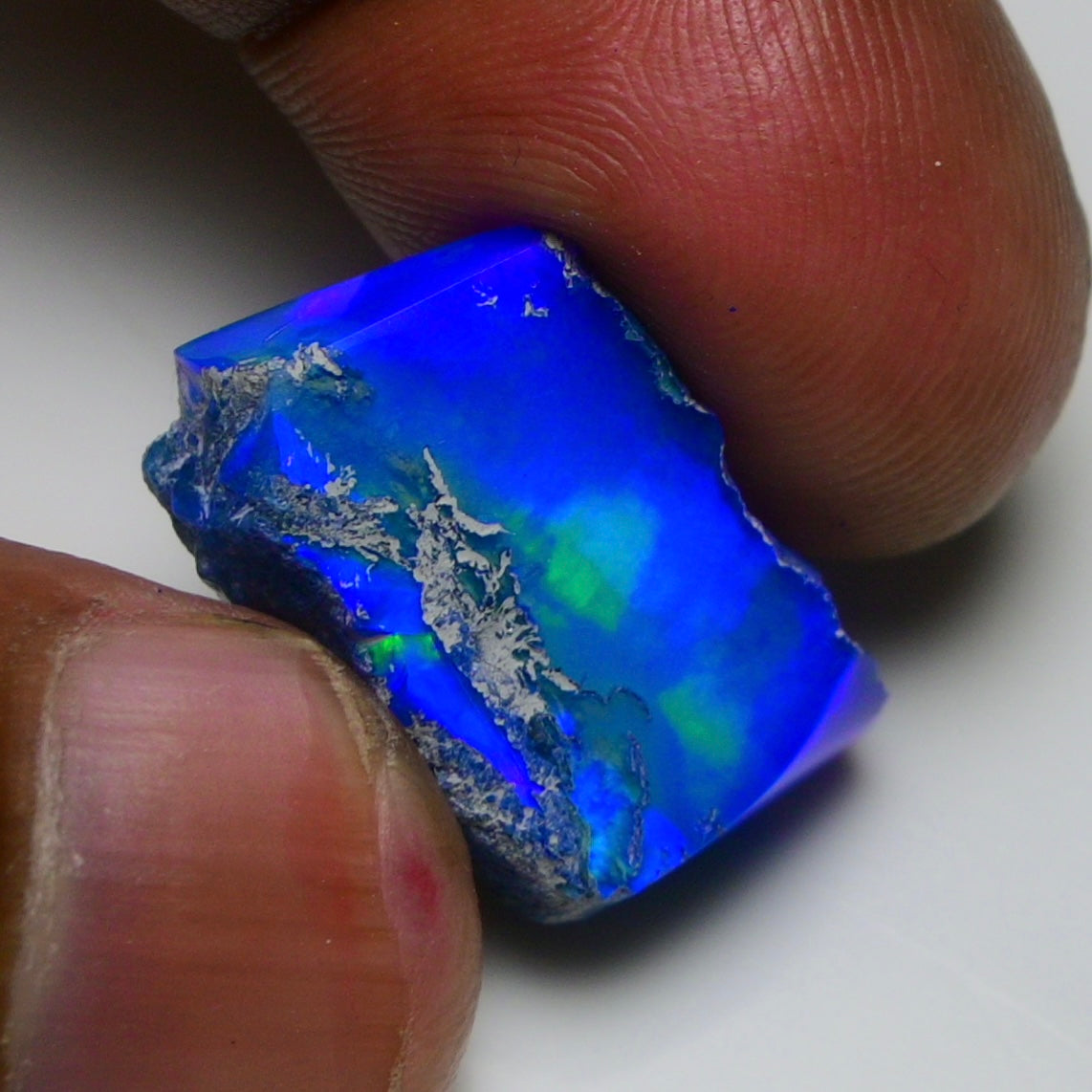 Rare Blue Opal 13.75 Carats | Natural Blue Ethiopian Opal Rough - Ready for Cutting & Jewelry!