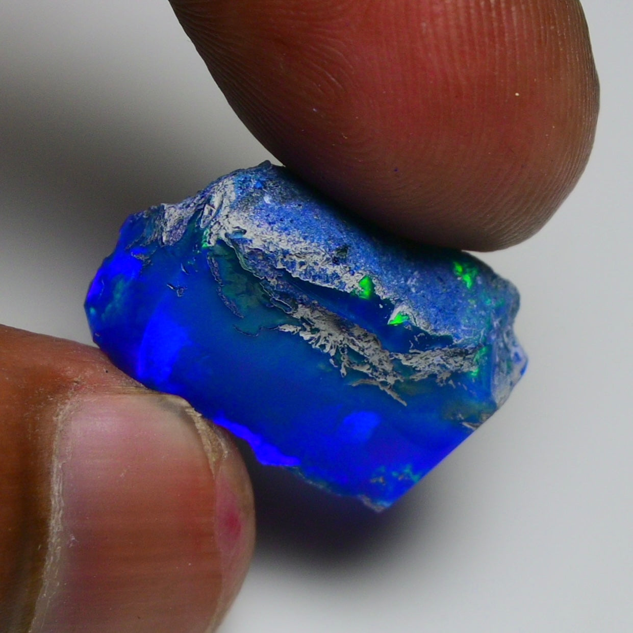 Rare Blue Opal 13.75 Carats | Natural Blue Ethiopian Opal Rough - Ready for Cutting & Jewelry!