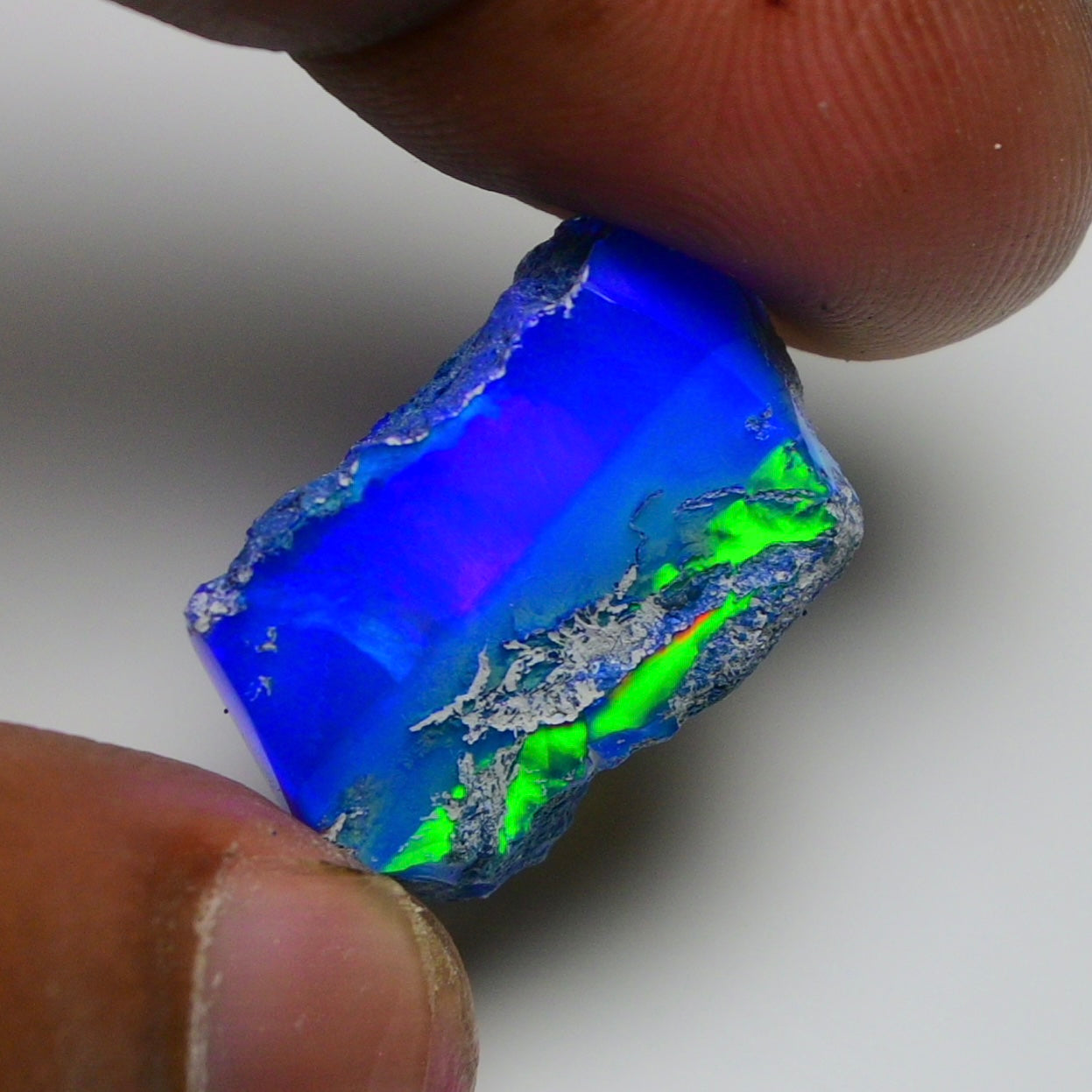 Rare Blue Opal 13.75 Carats | Natural Blue Ethiopian Opal Rough - Ready for Cutting & Jewelry!