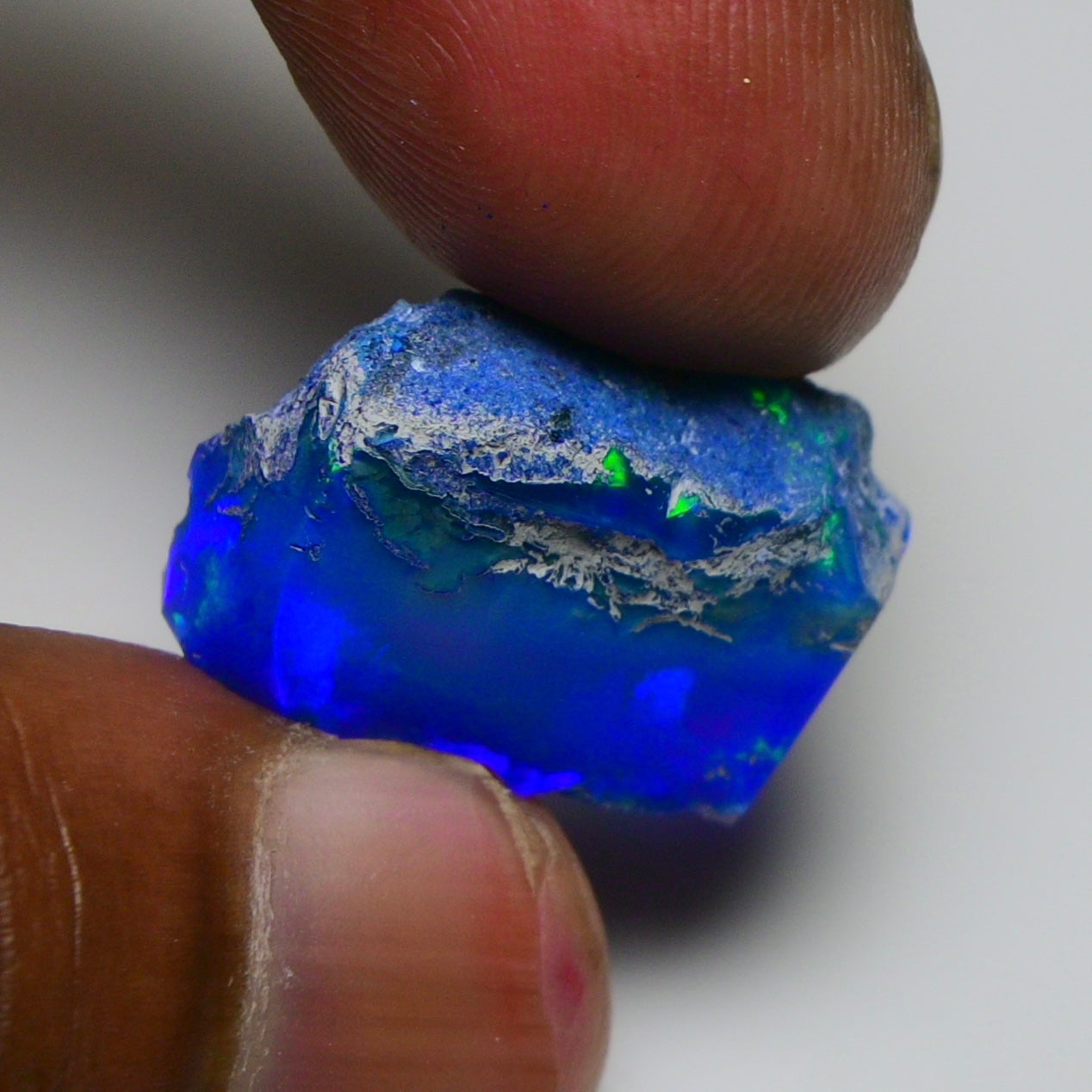 Rare Blue Opal 13.75 Carats | Natural Blue Ethiopian Opal Rough - Ready for Cutting & Jewelry!