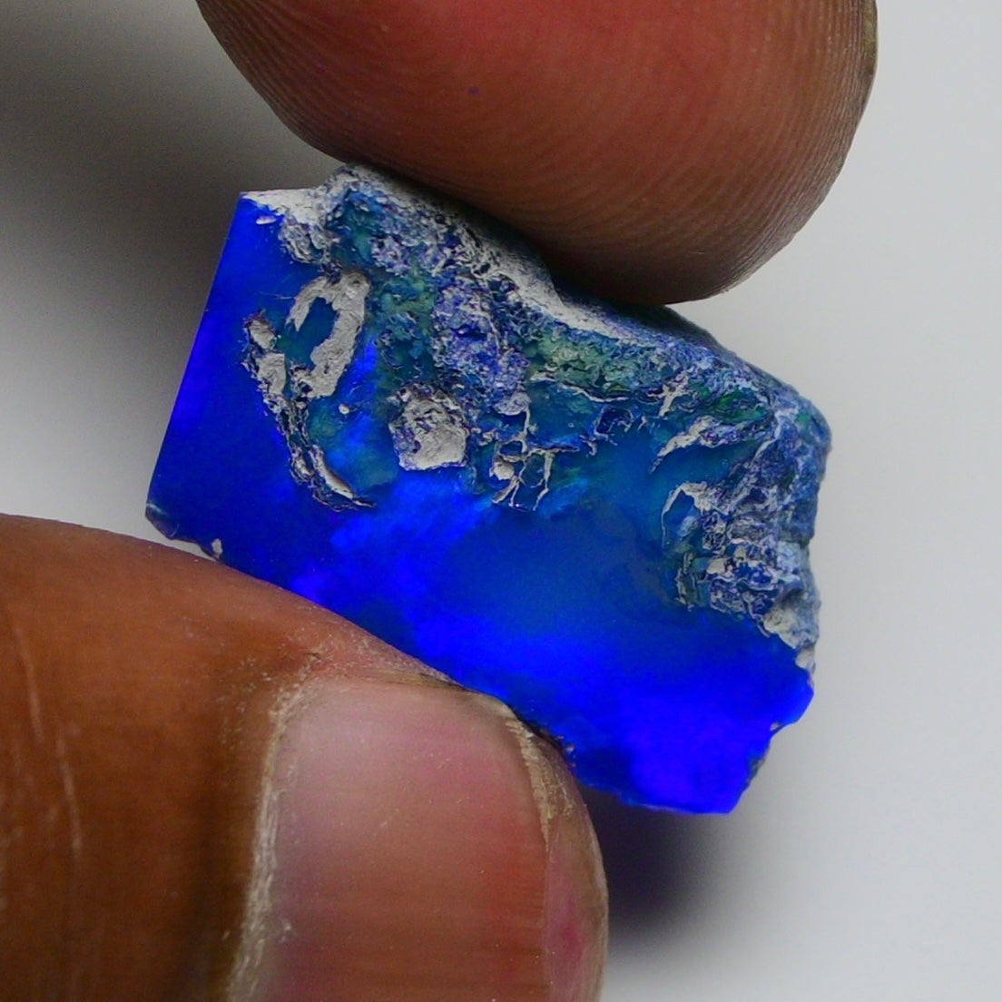 Rare Blue Opal 13.75 Carats | Natural Blue Ethiopian Opal Rough - Ready for Cutting & Jewelry!