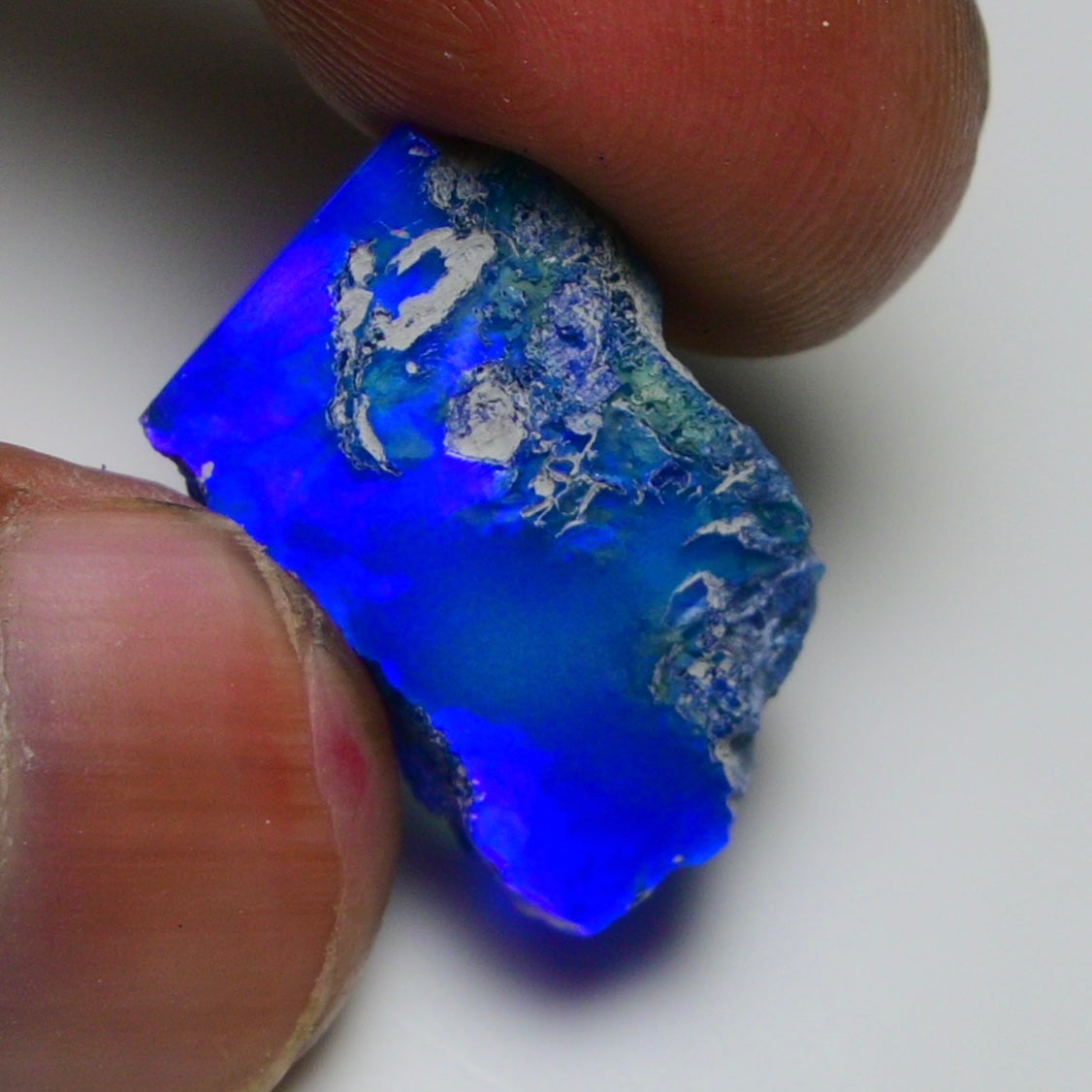 Rare Blue Opal 13.75 Carats | Natural Blue Ethiopian Opal Rough - Ready for Cutting & Jewelry!