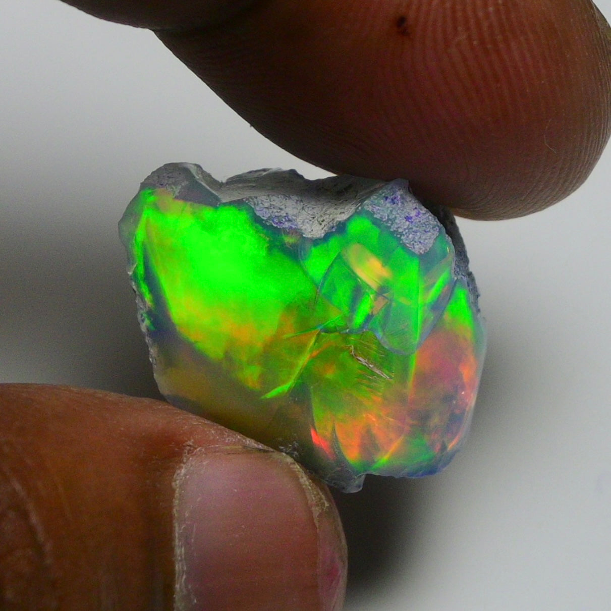 Rare Green Opal 14.50 Carats | Natural Green Ethiopian Opal Rough - Ready for Cutting & Jewelry!
