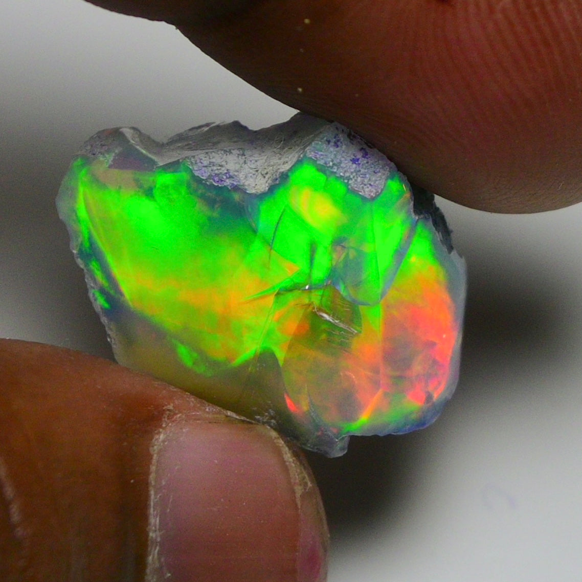 Rare Green Opal 14.50 Carats | Natural Green Ethiopian Opal Rough - Ready for Cutting & Jewelry!