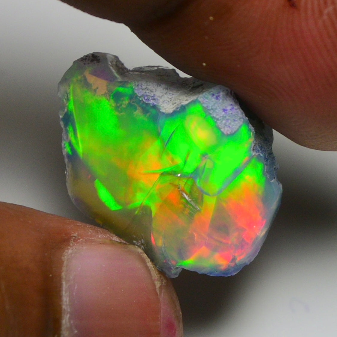 Rare Green Opal 14.50 Carats | Natural Green Ethiopian Opal Rough - Ready for Cutting & Jewelry!