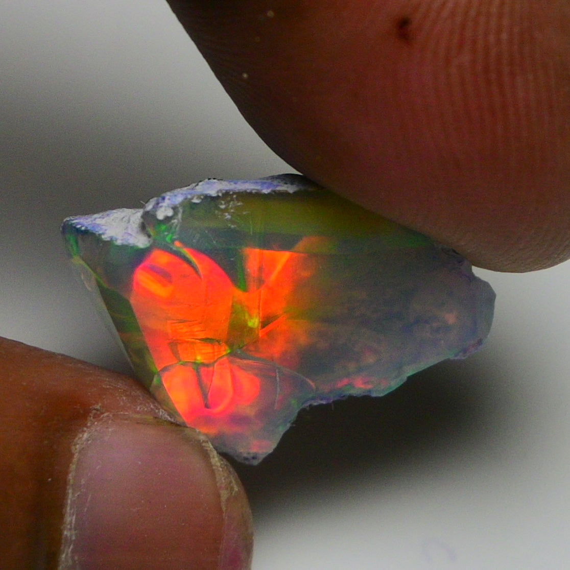 Rare Green Opal 14.50 Carats | Natural Green Ethiopian Opal Rough - Ready for Cutting & Jewelry!