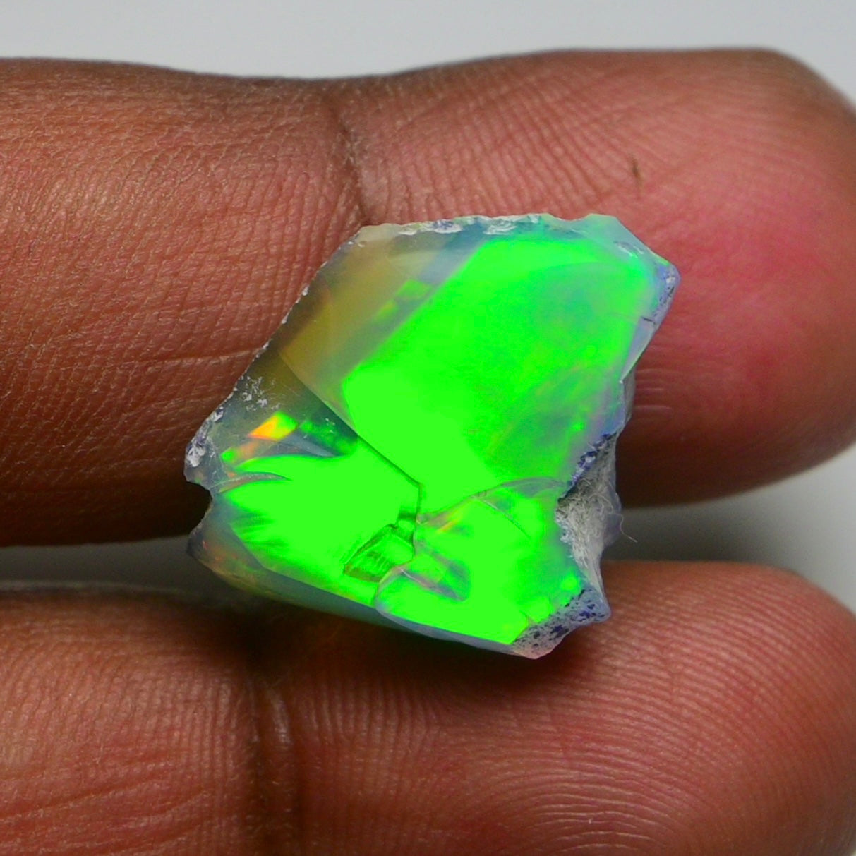 Rare Green Opal 14.50 Carats | Natural Green Ethiopian Opal Rough - Ready for Cutting & Jewelry!