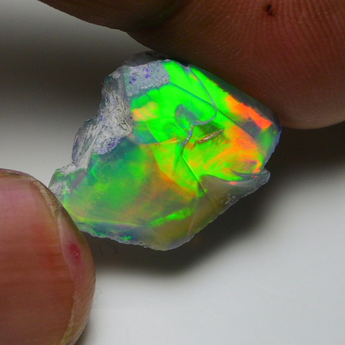 Rare Green Opal 14.50 Carats | Natural Green Ethiopian Opal Rough - Ready for Cutting & Jewelry!