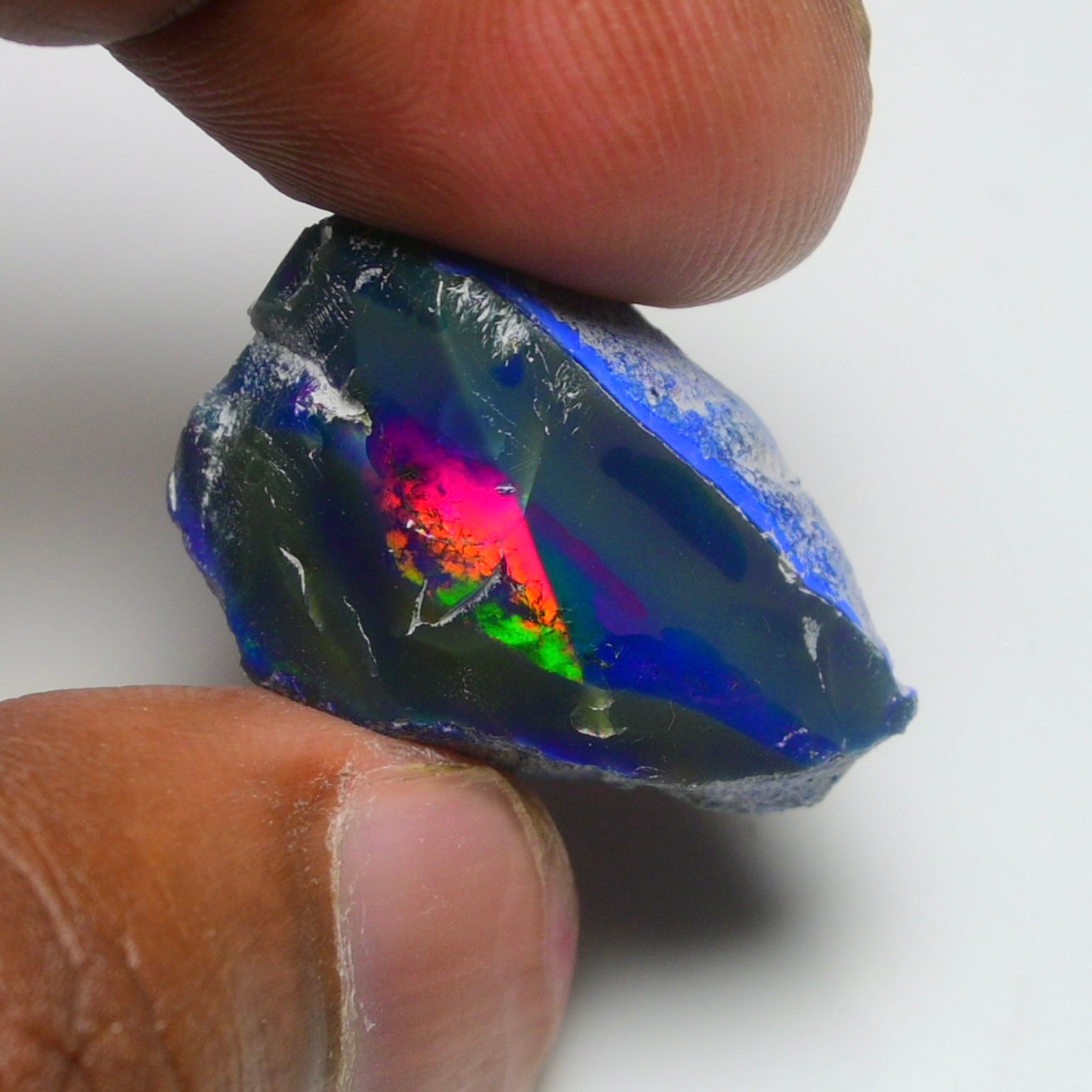 Rare Blue Opal Blue 15.50 Carats | Natural Blue Ethiopian Opal Rough - Ready for Cutting & Jewelry!