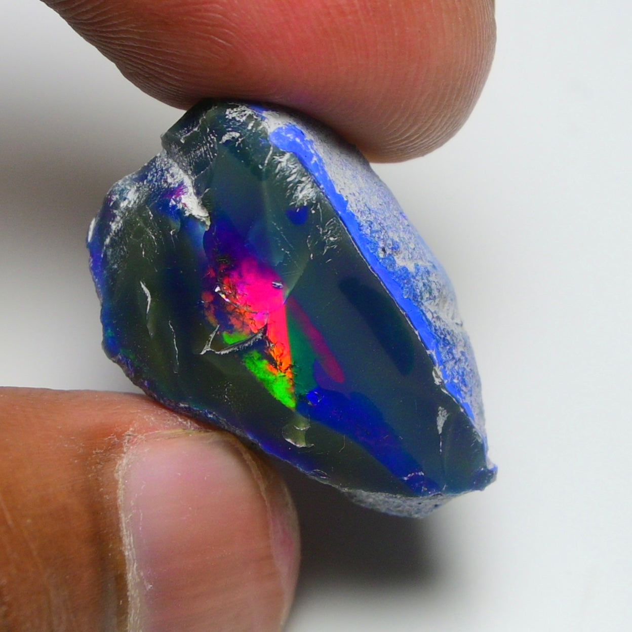 Rare Blue Opal Blue 15.50 Carats | Natural Blue Ethiopian Opal Rough - Ready for Cutting & Jewelry!