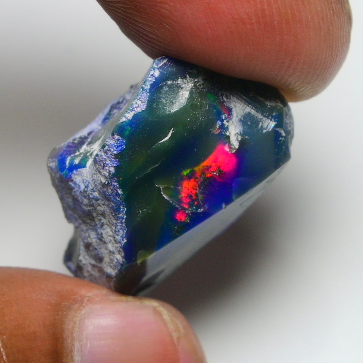 Rare Blue Opal Blue 15.50 Carats | Natural Blue Ethiopian Opal Rough - Ready for Cutting & Jewelry!