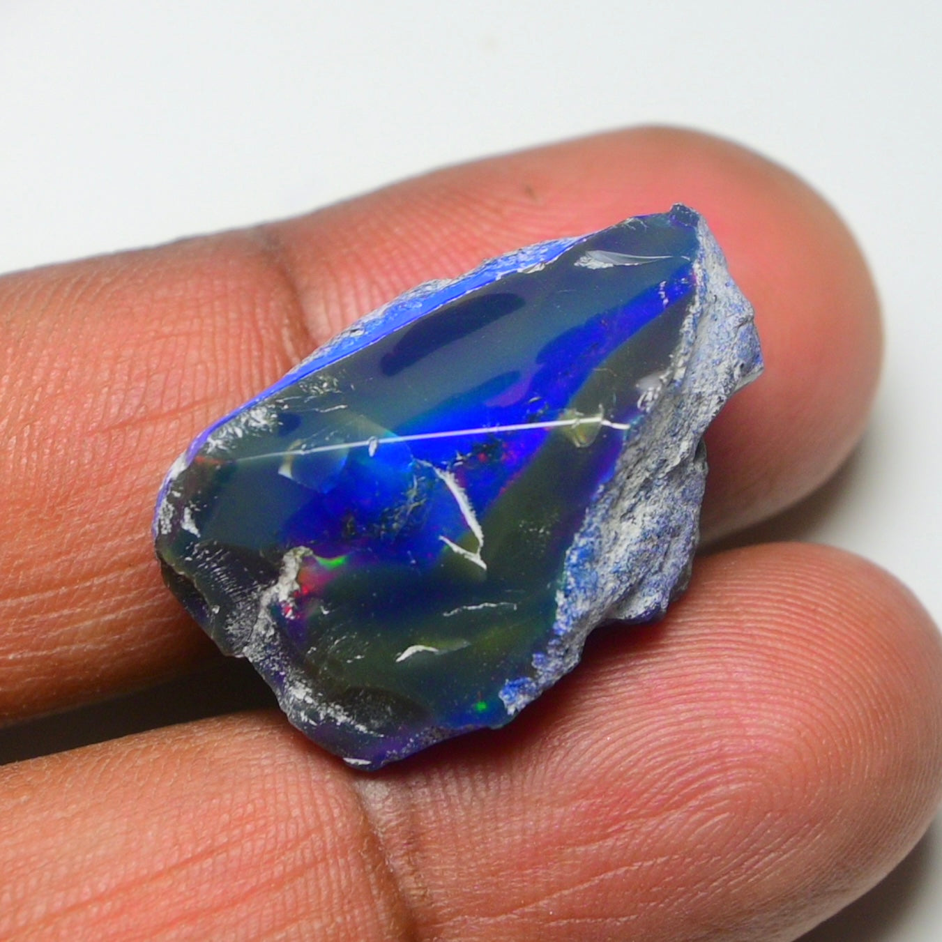 Rare Blue Opal Blue 15.50 Carats | Natural Blue Ethiopian Opal Rough - Ready for Cutting & Jewelry!