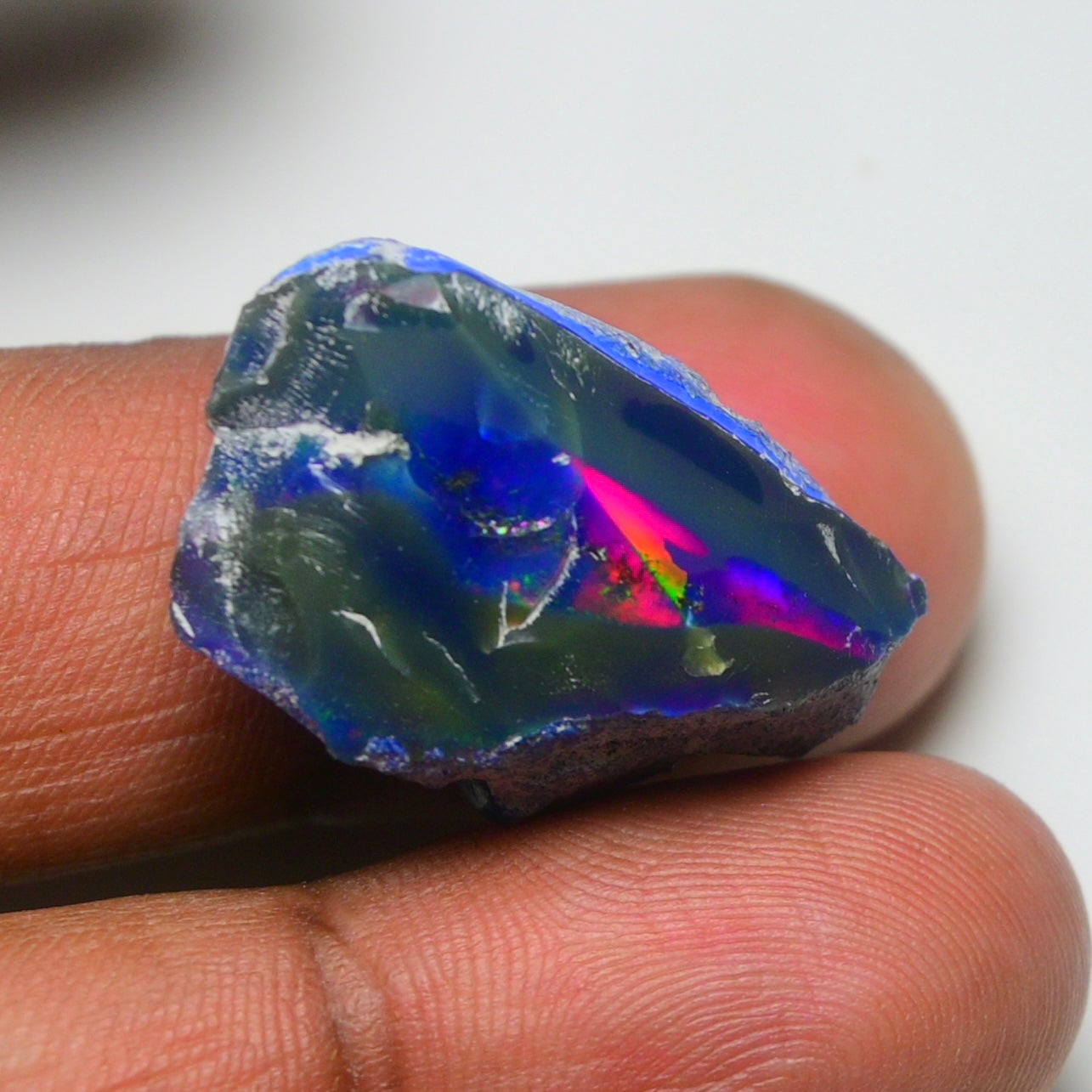 Rare Blue Opal Blue 15.50 Carats | Natural Blue Ethiopian Opal Rough - Ready for Cutting & Jewelry!