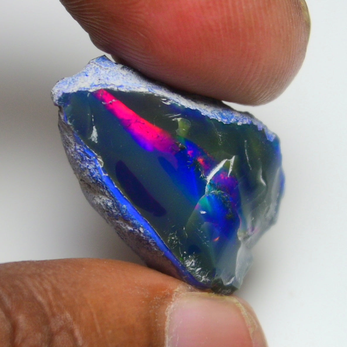 Rare Blue Opal Blue 15.50 Carats | Natural Blue Ethiopian Opal Rough - Ready for Cutting & Jewelry!