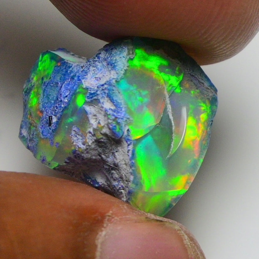 Rare Green Opal 11.50 Carats | Natural Green Ethiopian Opal Rough - Ready for Cutting & Jewelry!