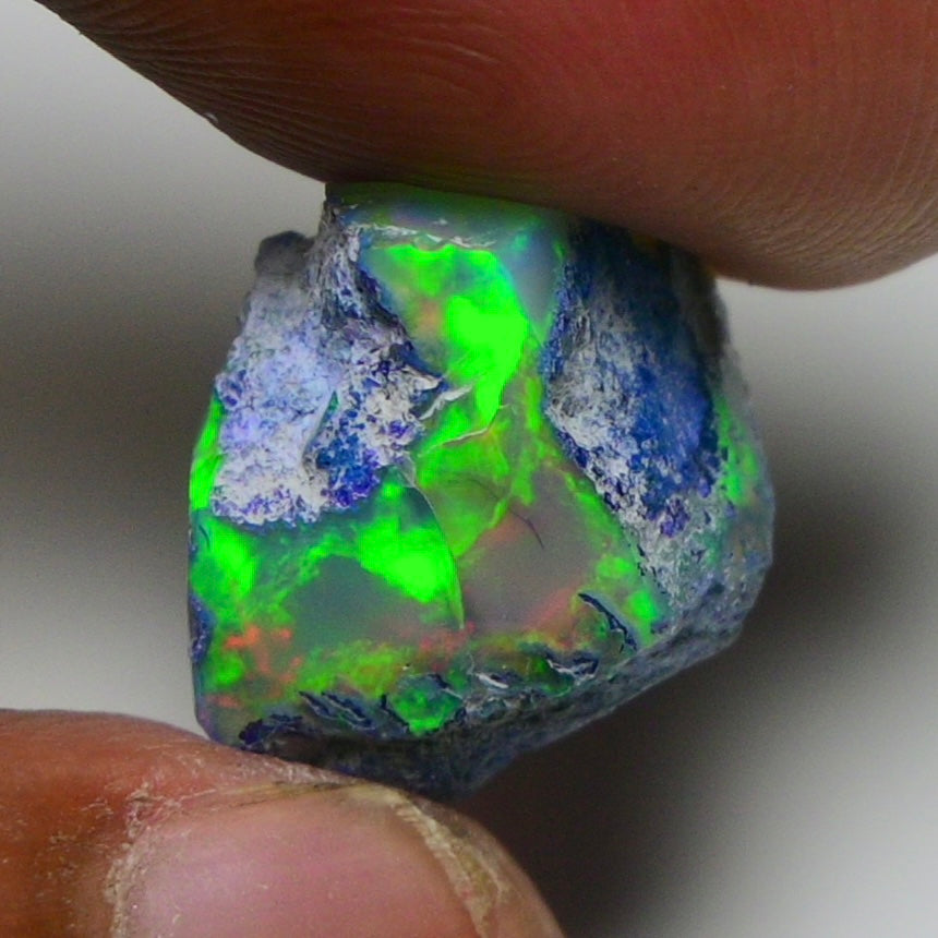 Rare Green Opal 11.50 Carats | Natural Green Ethiopian Opal Rough - Ready for Cutting & Jewelry!