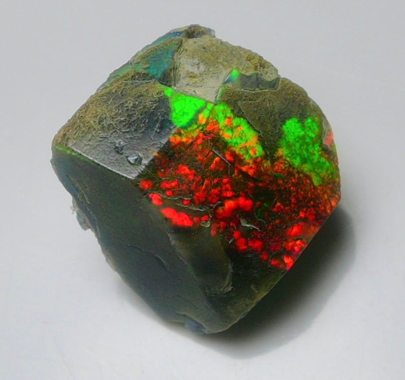 Black Opal Rough 10.90 Carats | Natural Ethiopian Opal Rough - Ready for Cutting & Jewelry | AAA Grade Opal Raw
