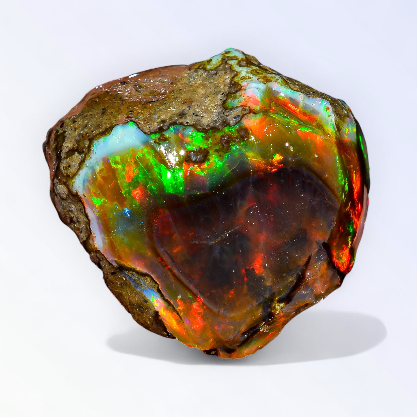 Classic Large Opal Rough 64.00 Carat Natural Ethiopian Opal Raw 31x28 MM
