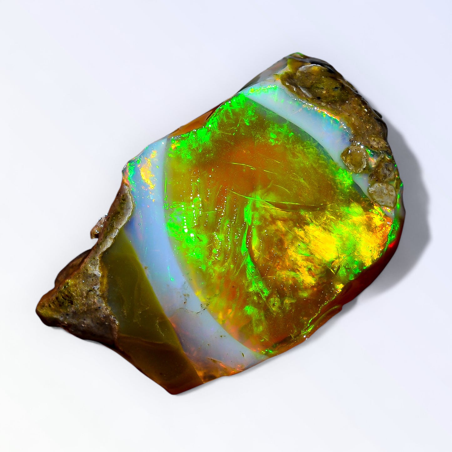 Classic Large Opal Rough 36.00 Carat Natural Ethiopian Opal Raw 26x20 MM