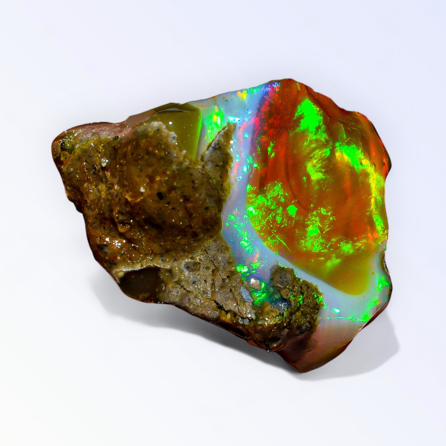 Classic Large Opal Rough 36.00 Carat Natural Ethiopian Opal Raw 26x20 MM