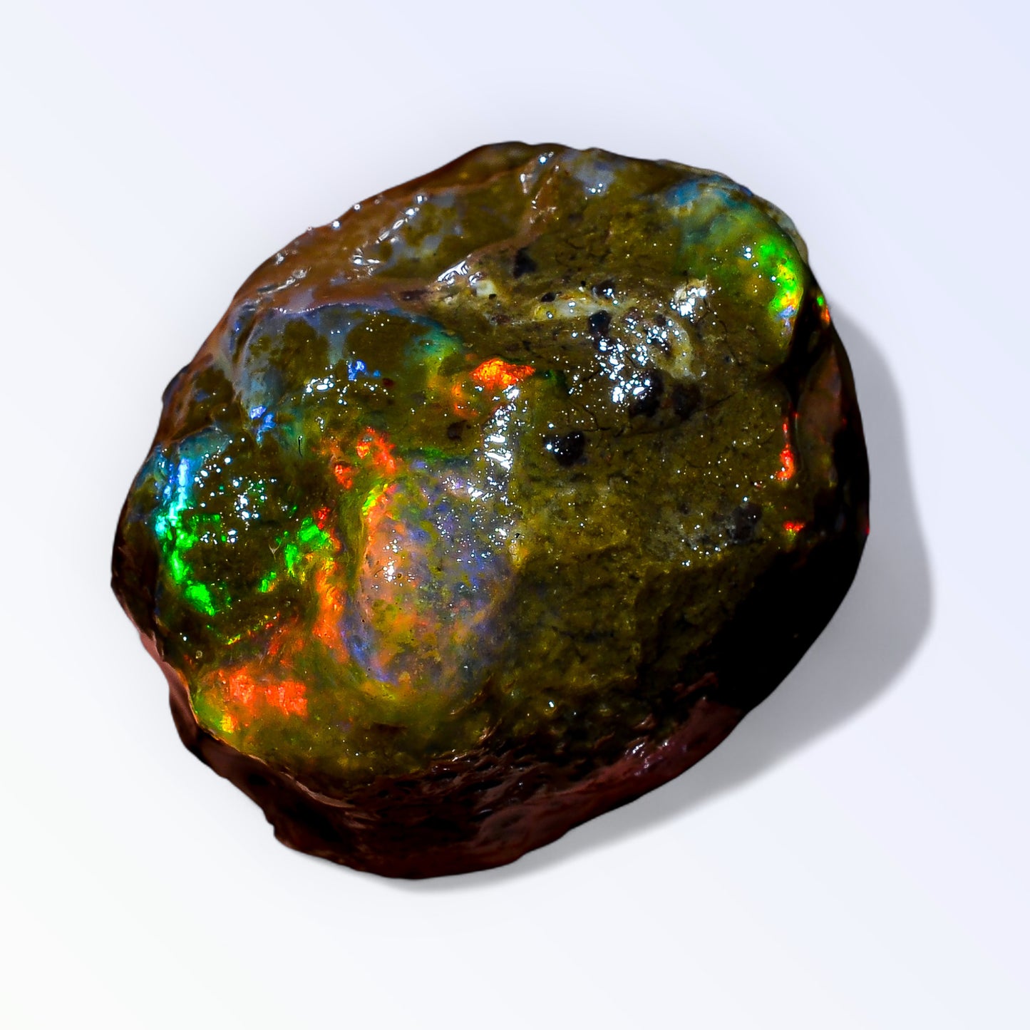Classic Large Opal Rough 52.50 Carat Natural Ethiopian Opal Raw 24x23 MM