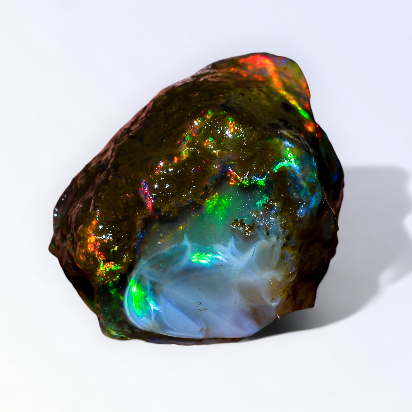 Classic Large Opal Rough 52.50 Carat Natural Ethiopian Opal Raw 24x23 MM