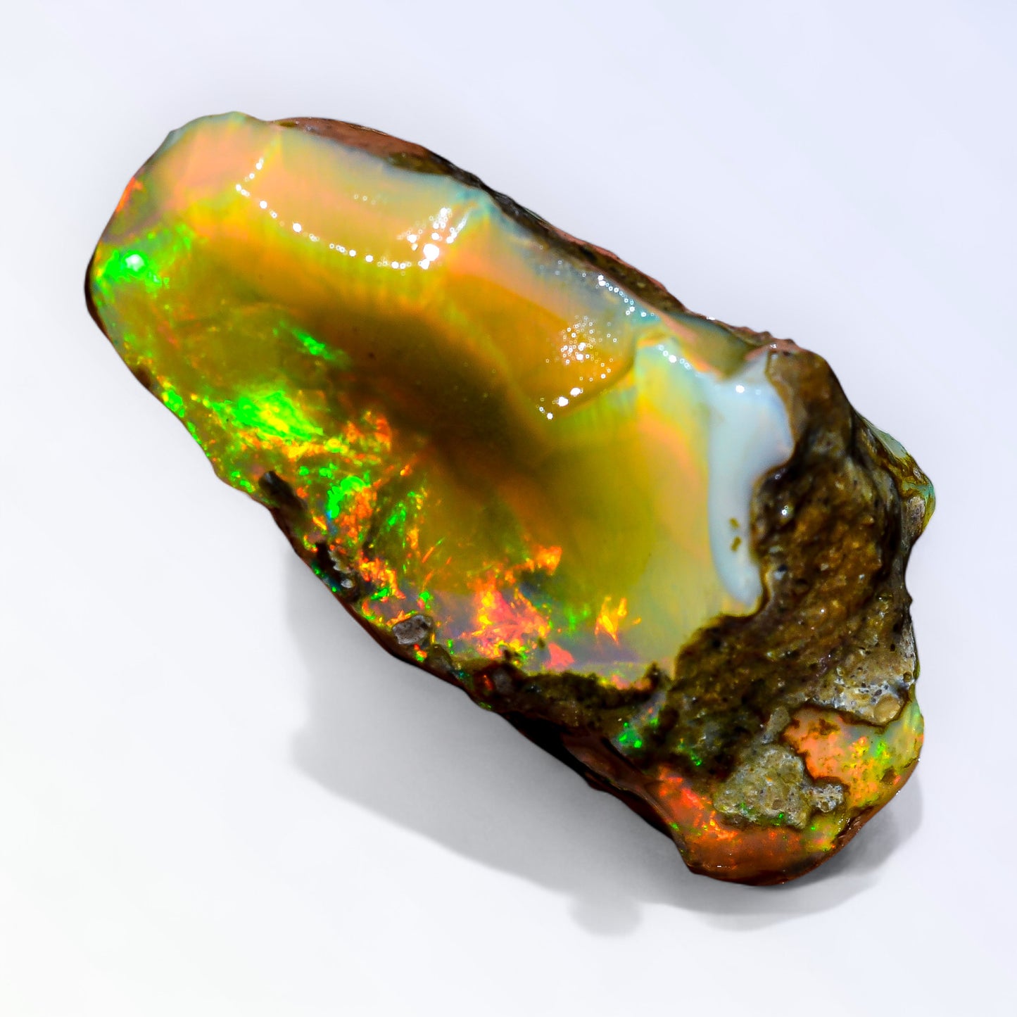 Marvellous Large Opal Rough 48.00 Carat Natural Ethiopian Opal Raw 36x20 MM