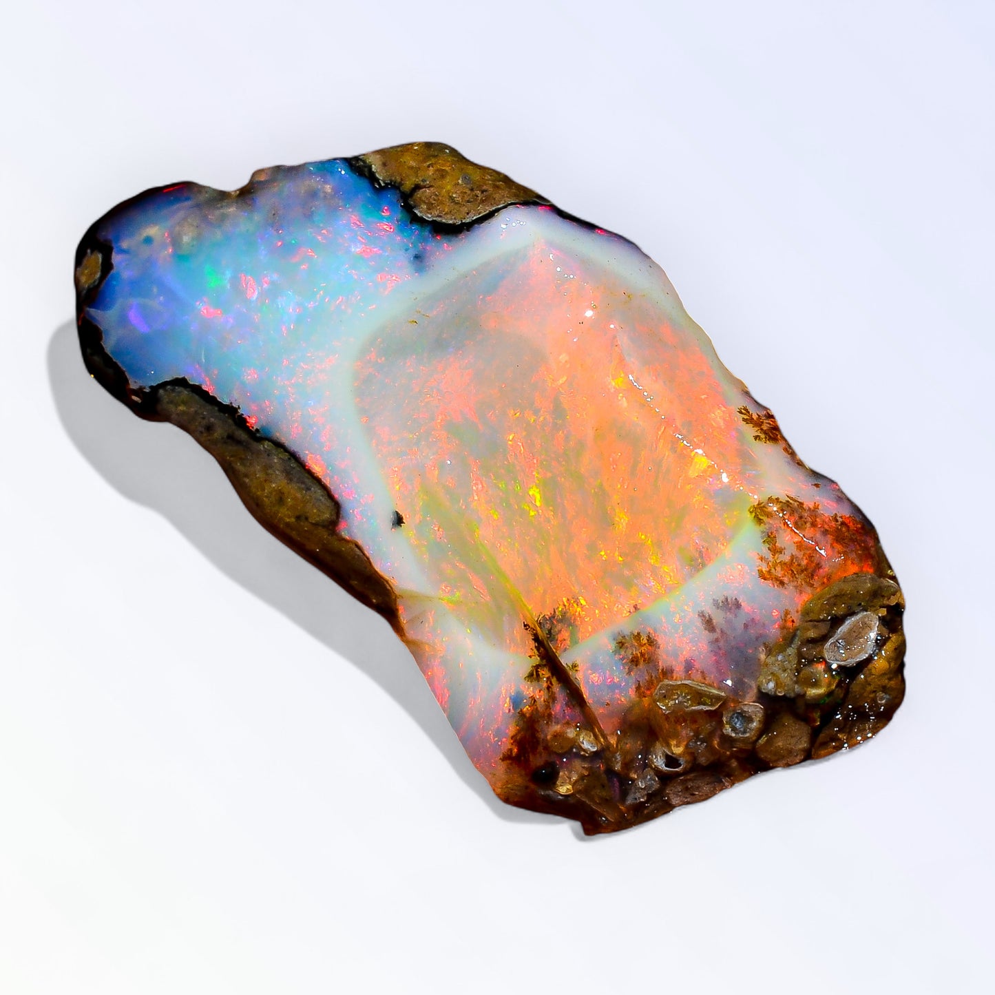 Splendid Opal Rough 21.50 Carat Natural Ethiopian Opal Raw 33x16 MM