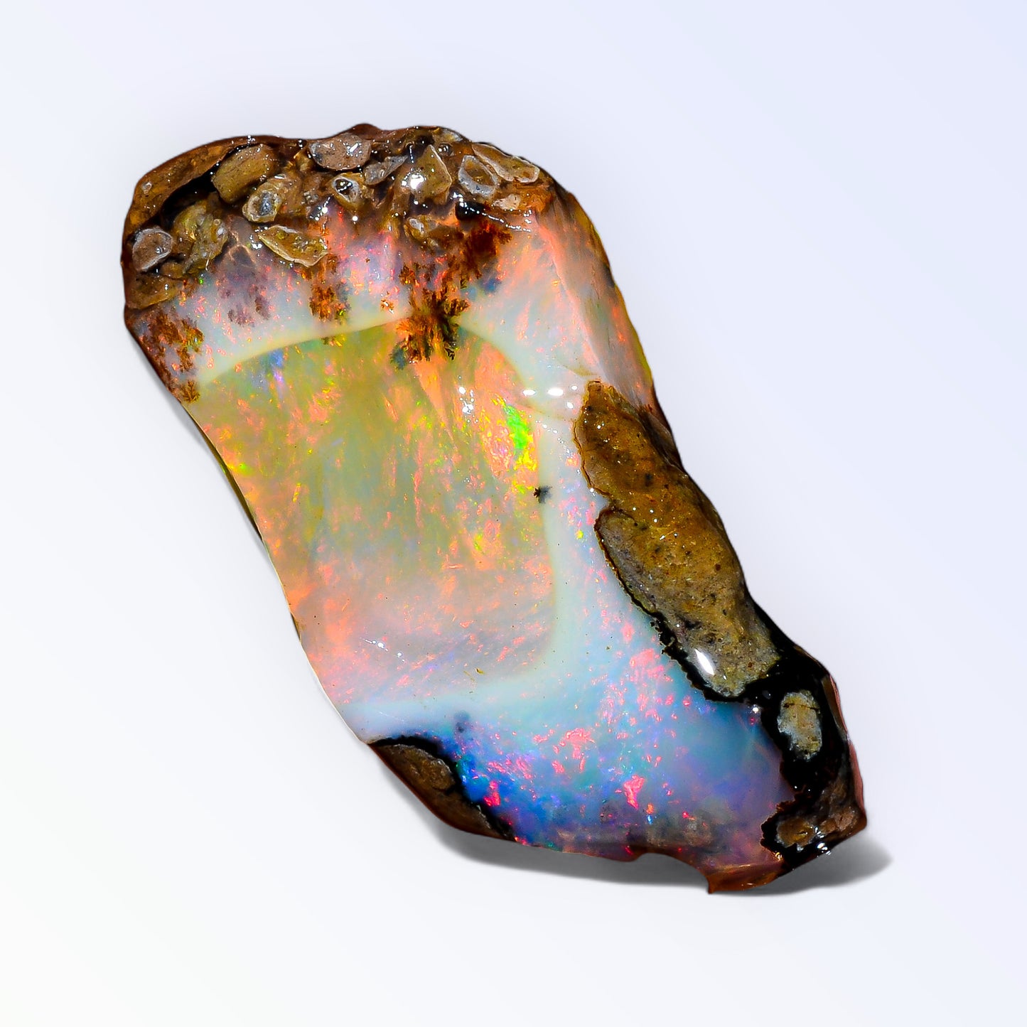 Splendid Opal Rough 21.50 Carat Natural Ethiopian Opal Raw 33x16 MM