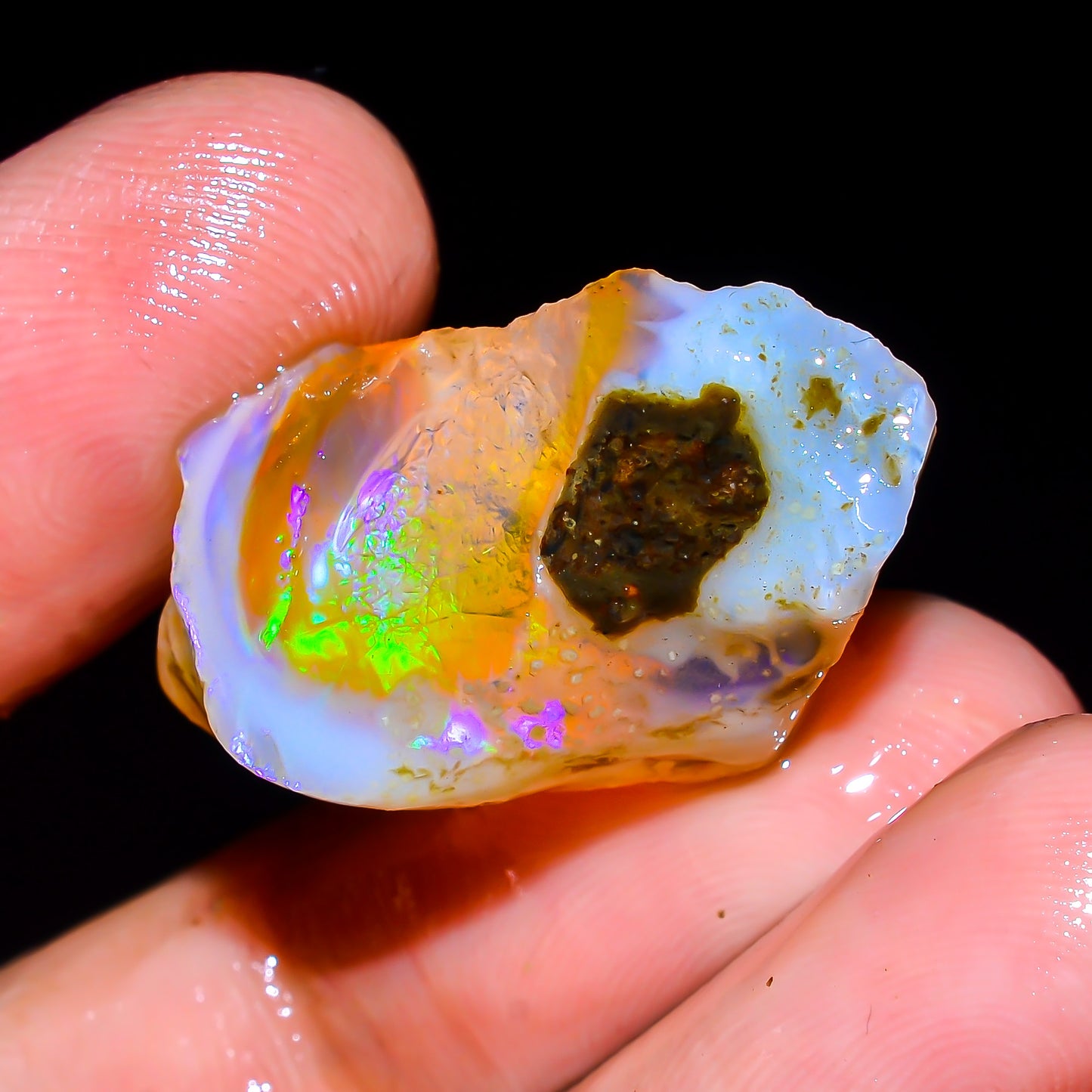 Opal Rough Specimen 17.00 Carat (3.4g) | 100% Natural Ethiopian Opal Raw