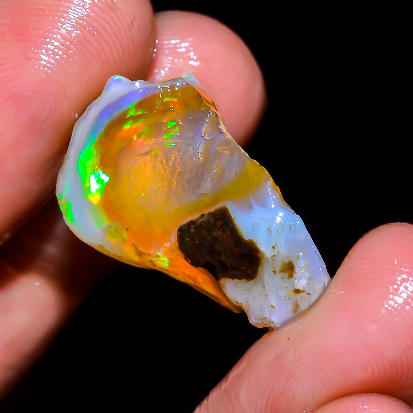 Opal Rough Specimen 17.00 Carat (3.4g) | 100% Natural Ethiopian Opal Raw