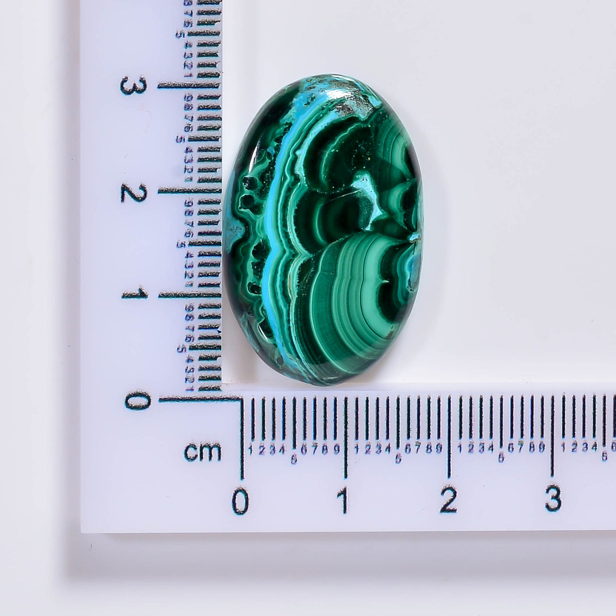 Natural Malachite Chrysocolla Pear Shape Cabochon Loose Gemstone 32 Ct. 32X16X5 mm TJC-59