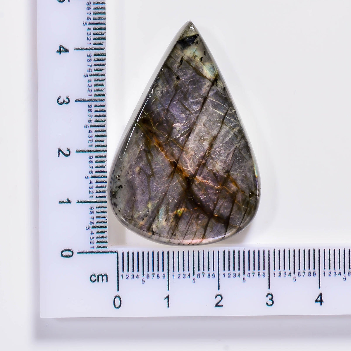 Natural Labradorite Round Shape Cabochon Loose Gemstone 106 Ct. 39X39X7 mm TJC-79
