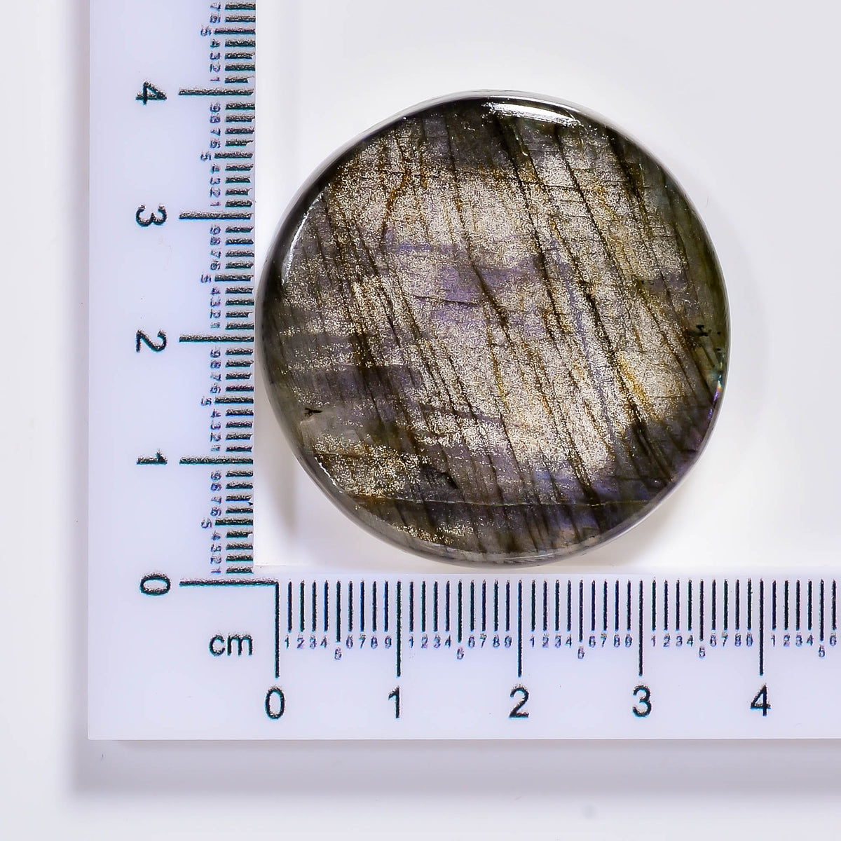 Natural Labradorite Oval Shape Cabochon Loose Gemstone 62 Ct. 54X24X5 mm TJC-80